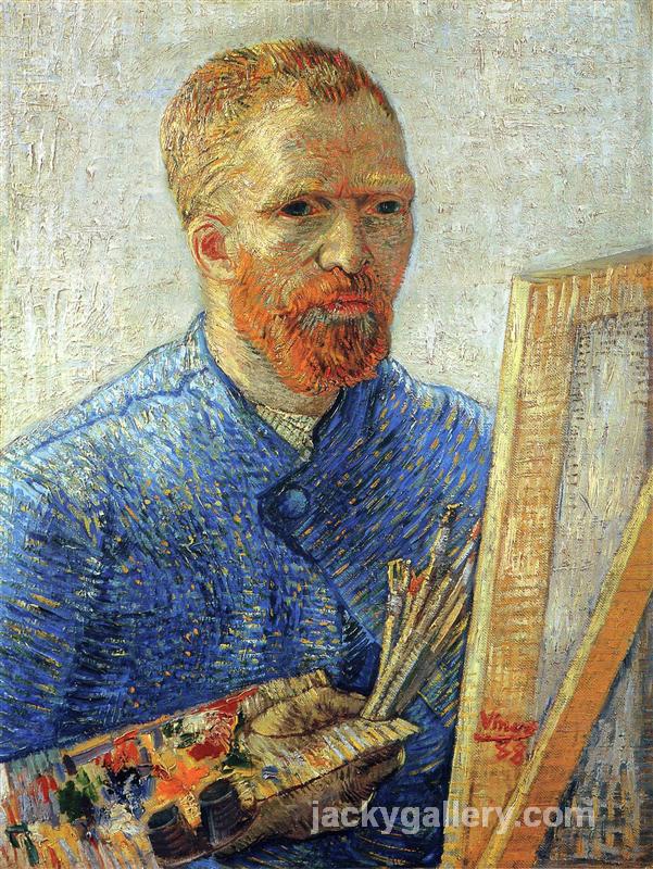 Self Portrait as an Artist, Van Gogh painting - Click Image to Close